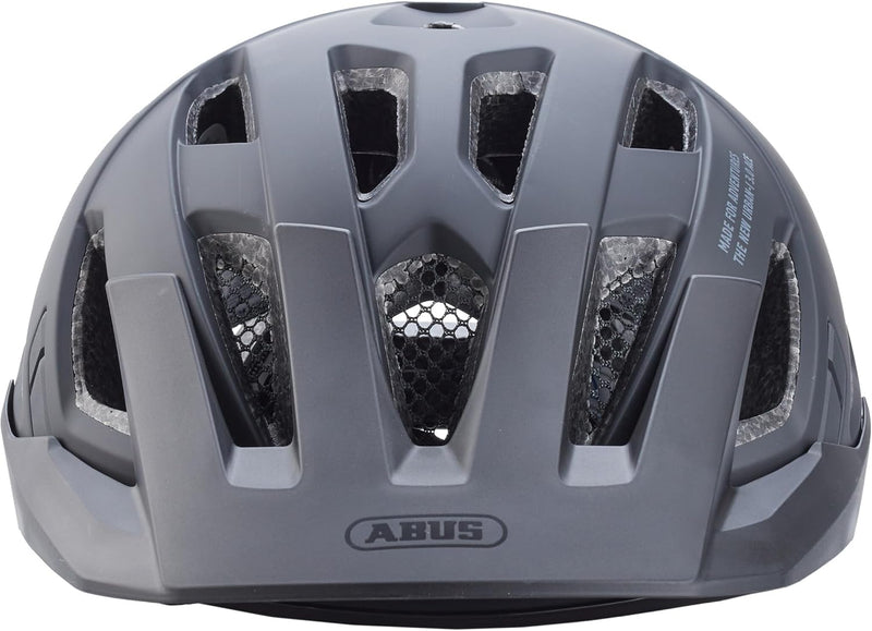 ABUS Stadthelm Urban-I 3.0 ACE - sportlicher Fahrradhelm mit LED-Rücklicht, verlängertem Schirm und