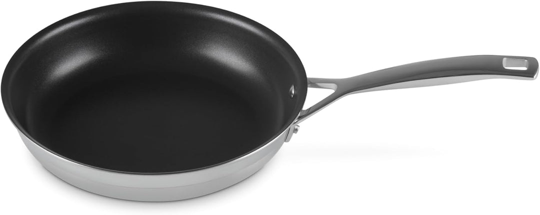 LE CREUSET Antihaftbeschichtete Bratpfanne aus 3-ply Edelstahl, Ø 24 cm, Für alle Herdarten inkl. In