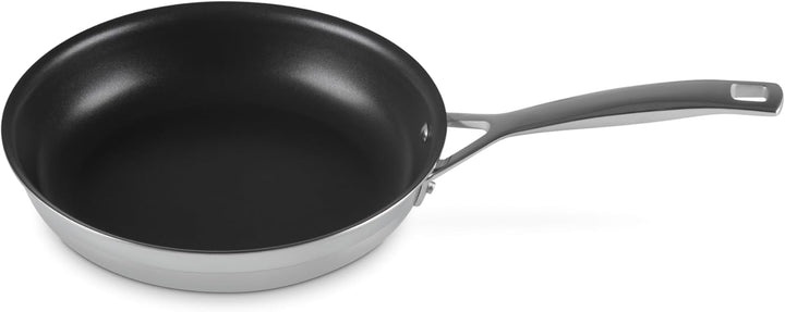 LE CREUSET Antihaftbeschichtete Bratpfanne aus 3-ply Edelstahl, Ø 24 cm, Für alle Herdarten inkl. In