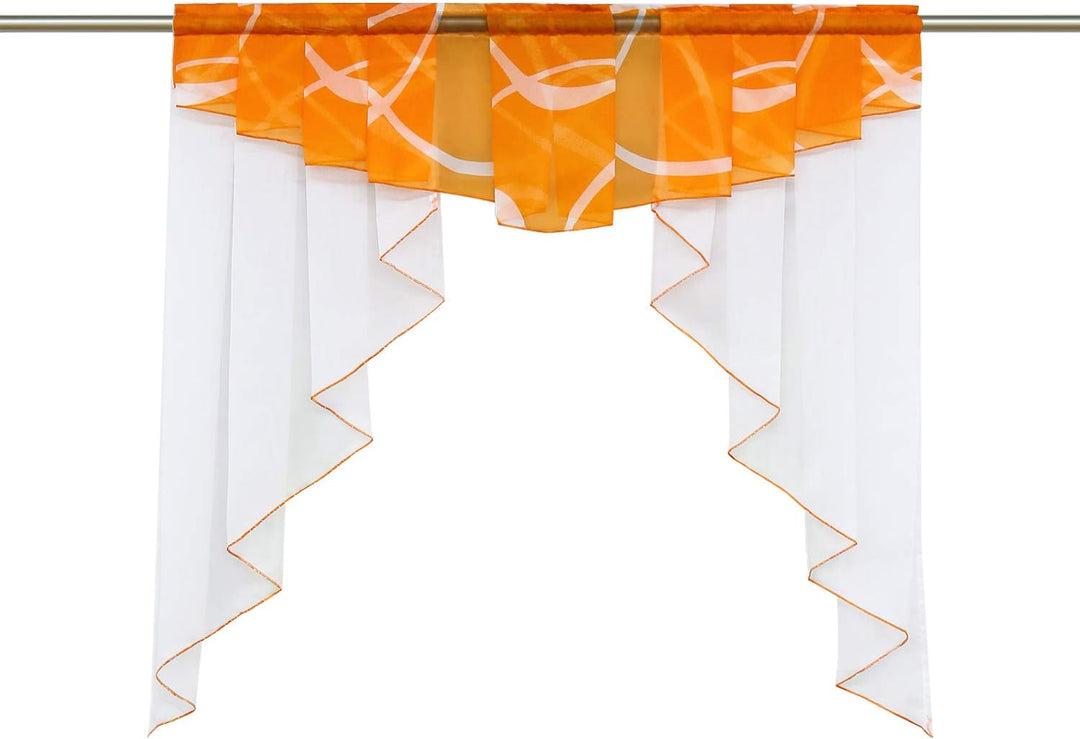 SCHOAL Scheibengardinen Küche Bistrogardinen Voile Transparente Kurzgardinen Kleinfenster Gardinen m