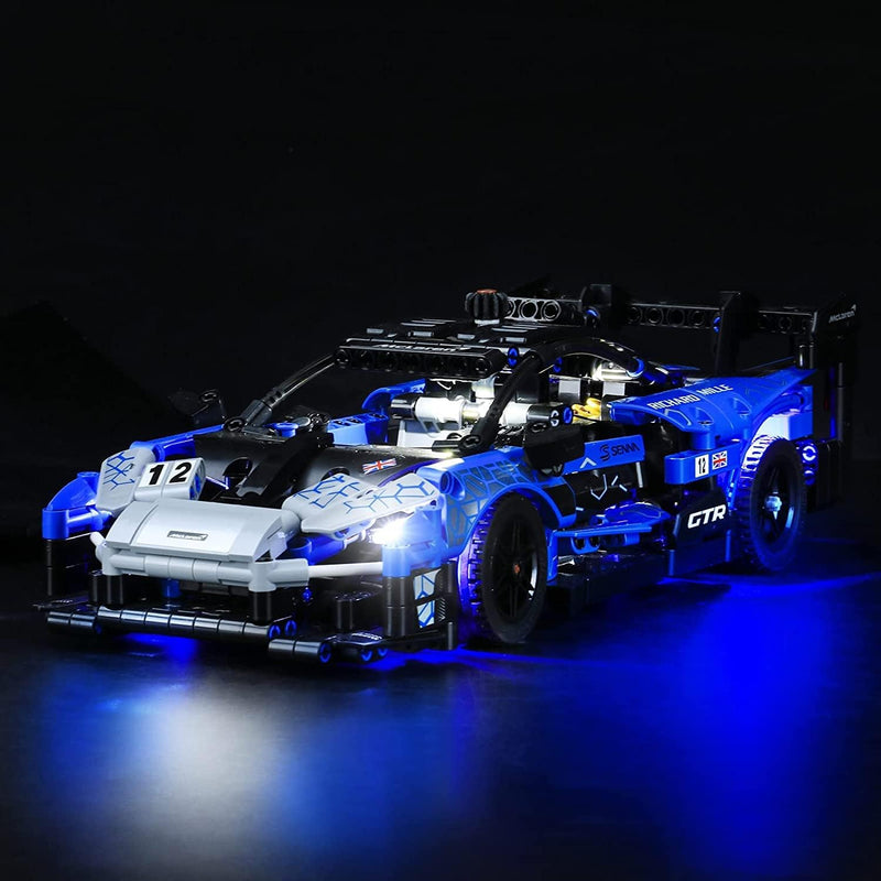 GEAMENT LED Licht-Set Kompatibel mit Lego Mclaren Senna GTR - Beleuchtungsset für Technic 42123 (Mod