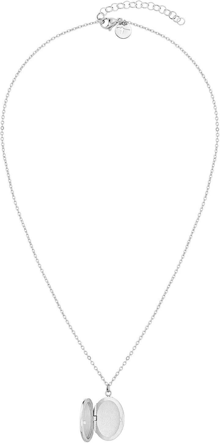 Tamaris Halskette für Damen, Halsschmuck in Silber, Gold & Roségold, Kette mit Amulett aus Edelstahl