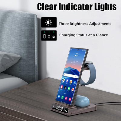 Wireless Charger für Samsung Galaxy S23 Ultra, Induktive ladestation für Samsung Watch 6, 3 in 1 lad