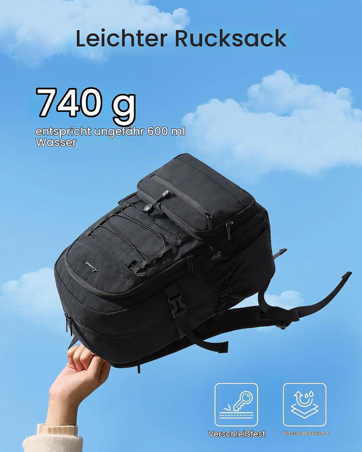 LOVEVOOK Laptop Rucksack Damen, 17,3 Zoll Schulrucksack Teenager Mädchen Schultasche Wasserdicht Tra