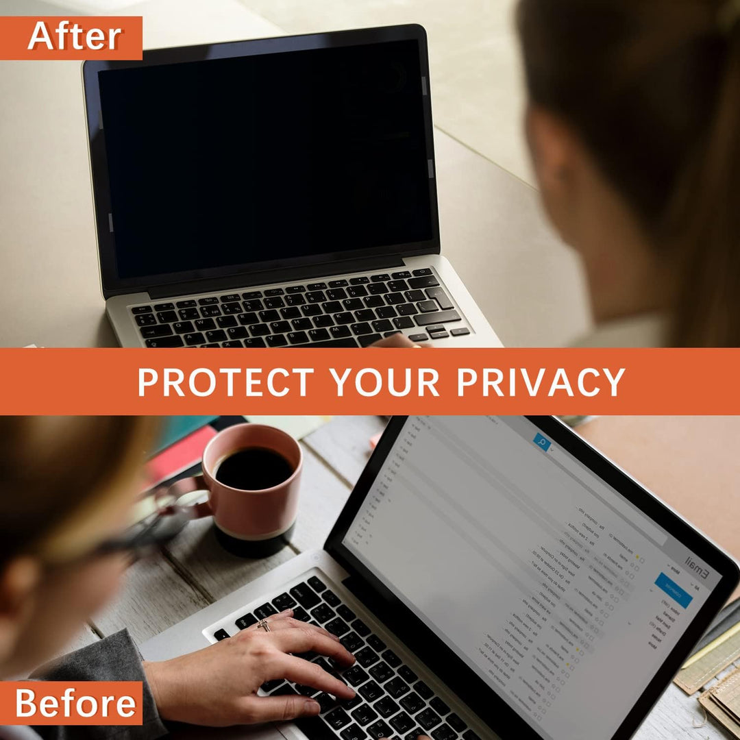 HaruYo Laptop Blickschutzfilter 17 Zoll 16:10, Notebook Privacy Filter, Anti-Spy Blickschutzfolie An