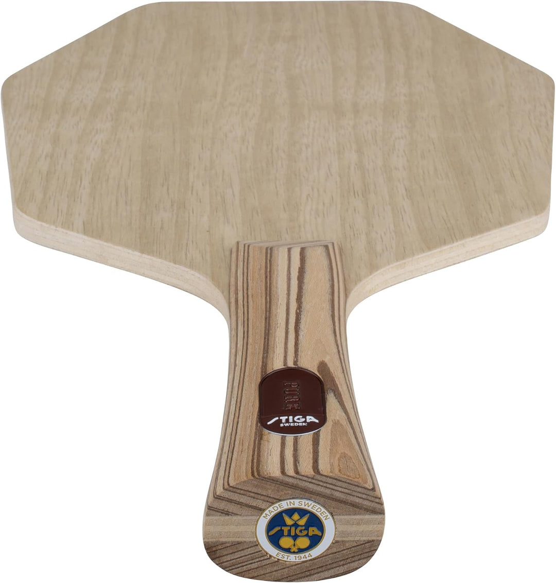 STIGA Tischtennisholz Pure - Professionelles Offensives Tischtennis Holz Blade – 7 Schichten reines