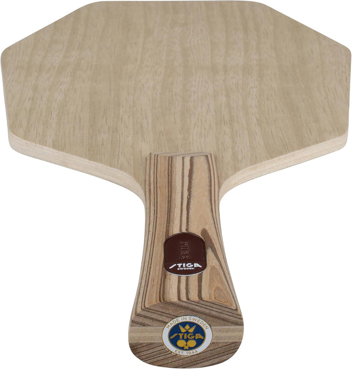 STIGA Tischtennisholz Pure - Professionelles Offensives Tischtennis Holz Blade – 7 Schichten reines