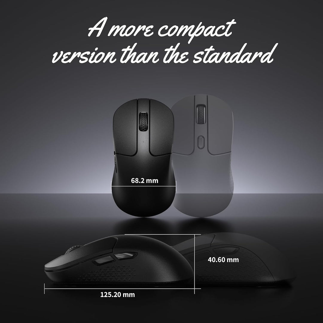 Keychron M3 Kabellose optische Maus, 2.4 GHz/Bluetooth 5.2, 1000 Hz, programmierbarer, PixArt 3311 S