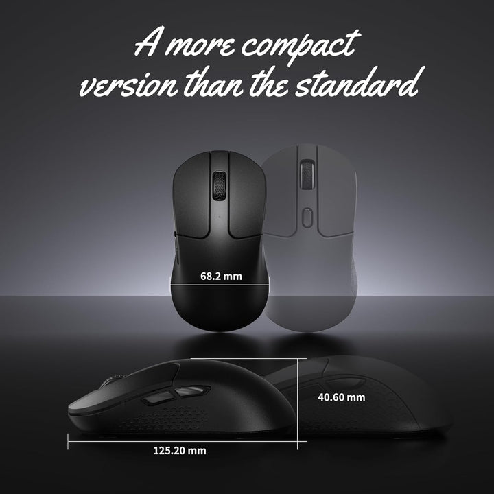Keychron M3 Kabellose optische Maus, 2.4 GHz/Bluetooth 5.2, 1000 Hz, programmierbarer, PixArt 3311 S