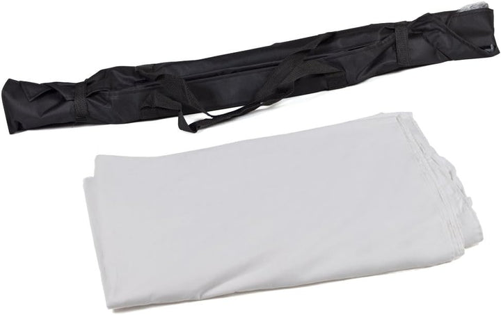 tectake® Teleskop Fotostudio Komplettset Hintergrundsystem inkl. Hintergrund 6x3 m + Tasche - Divers
