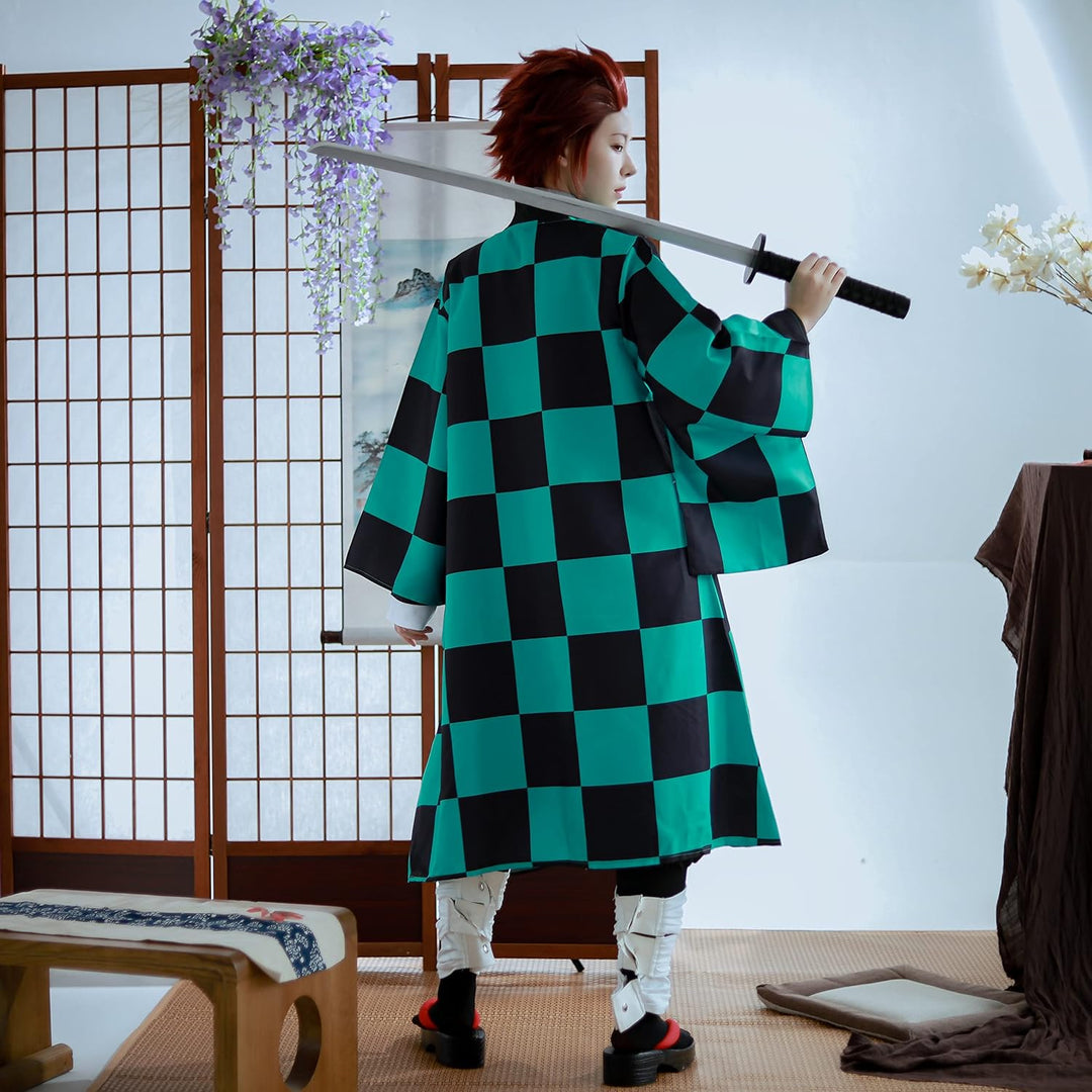 CR ROLECOS Kanroji Mitsuri Cosplay Kostüm Tanjirou Giyuu Vollständiger Kostüm Anime Tokitou Muichiro
