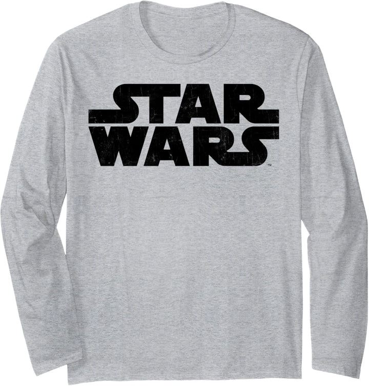 Star Wars Bold Classic Movie Logo Langarmshirt