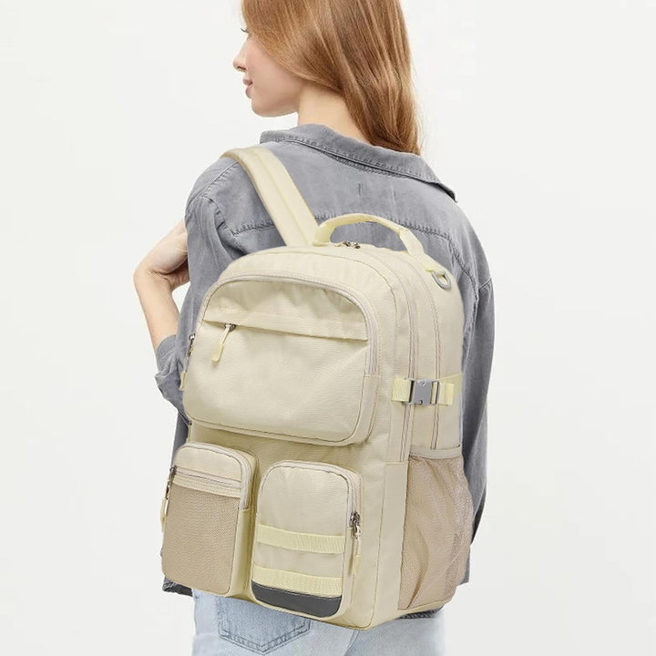 Lohol Big School Backpack College Büchertasche für Teenager Studenten, Multi Pockets Wasserdicht Cas