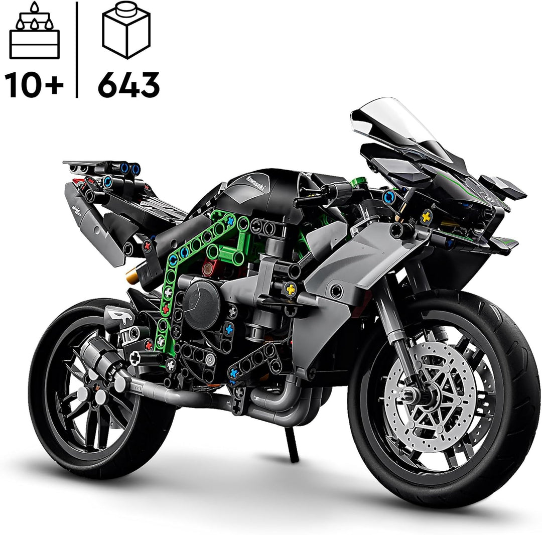 LEGO Technic Kawasaki Ninja H2R Motorrad & Technic Mercedes-AMG F1 W14 E Performance Race Car Spielz