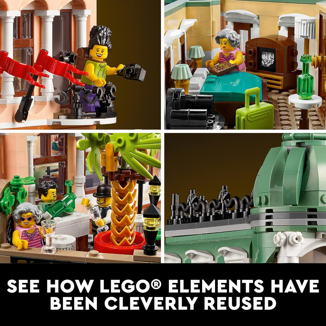 LEGO Boutique Hotel 10297 Building Kit; Make a Detailed Displayable Model Hotel Packed with Surprise