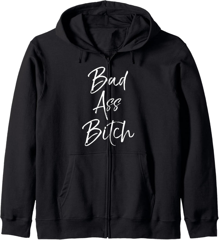 Cute Feminist Quote for Women Empowerment Gift Bad Ass Bitch Kapuzenjacke