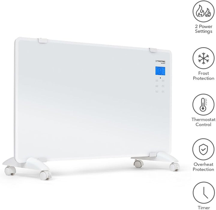 TROTEC Heizlüfter energiesparend TCH 2010 E – Heizleistung 1000 W / 2000 W – Elektrische Heizung mit