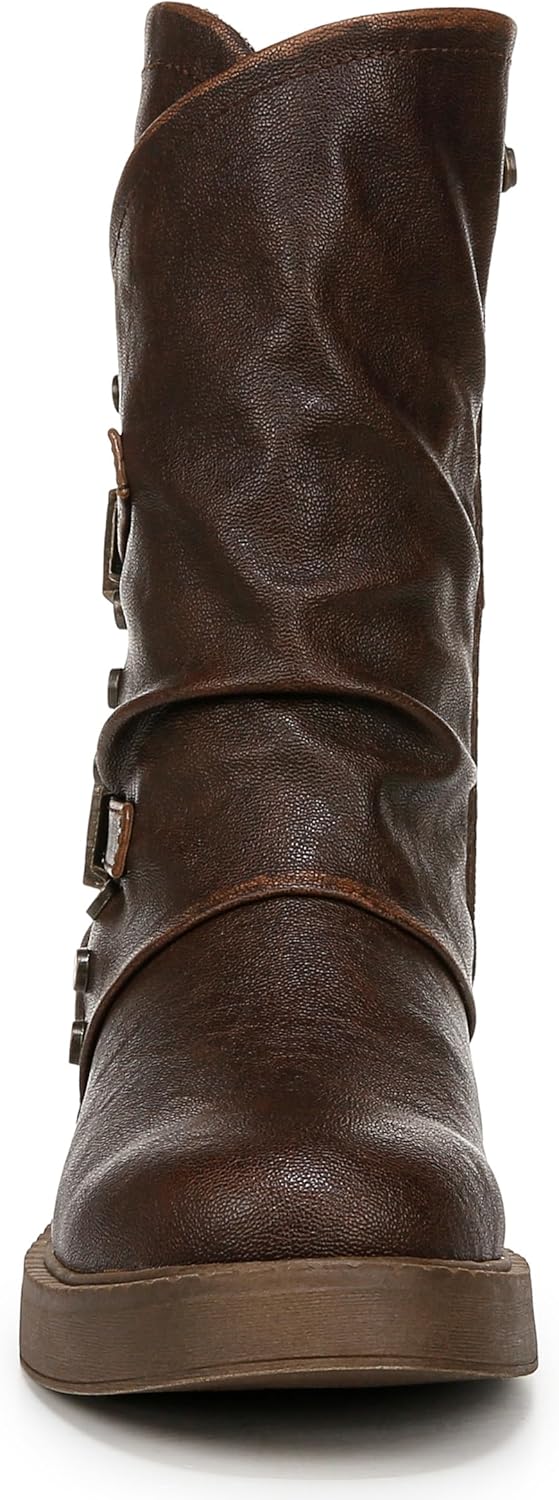 Blowfish Malibu Venice Damen Motorradstiefel mit Nieten, Braun