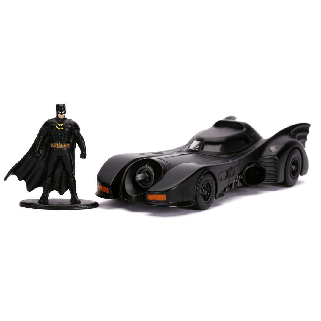 Jada Toys Batman 1989 Batmobile, Spielzeugauto aus Die-cast, Die-Cast, inkl. Batman Figur, Massstab