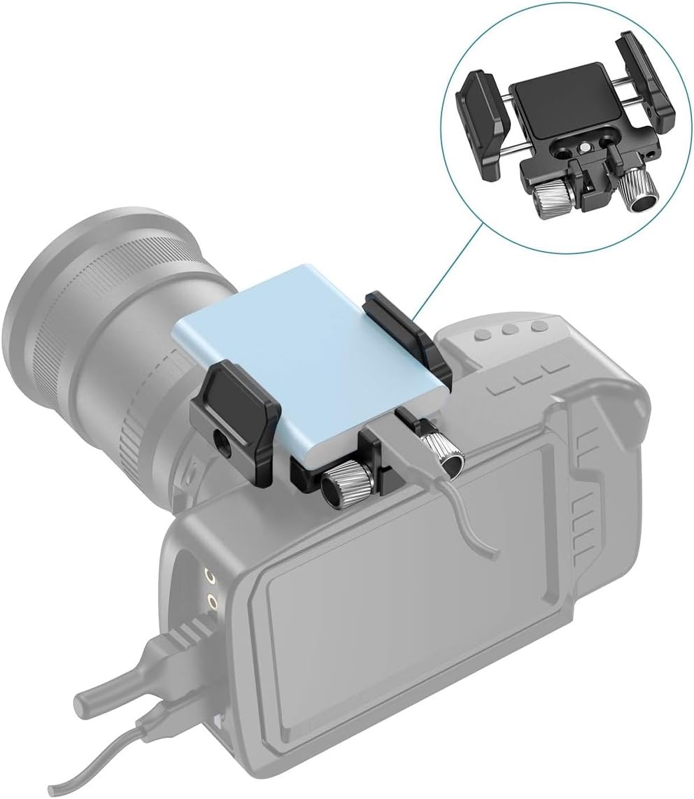 Tiardey SSD-Montagehalterung SSD-Halterung mit Kaltschuhkabelklemme Klemmabstand 36-60 mm Geeignet f