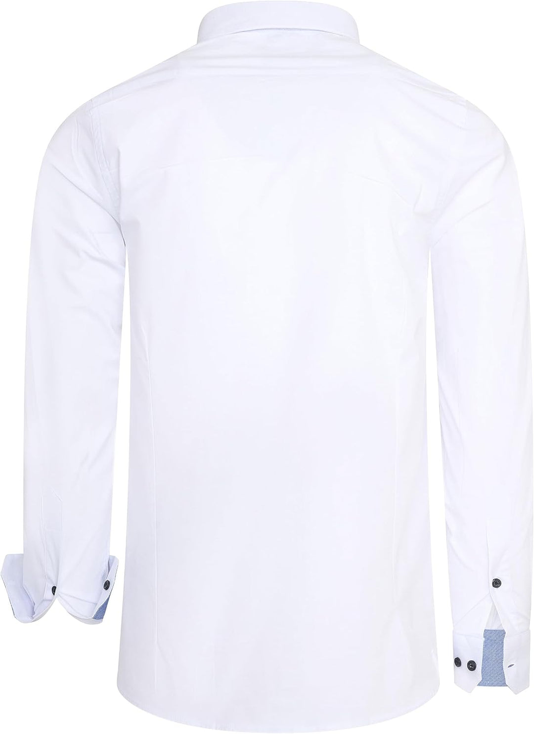 Rusty Neal Freizeit-Hemd Herren Langarm Stretch Hemd im Kontrast Desgin Slim Fit S - 3XL 022 XL Weis