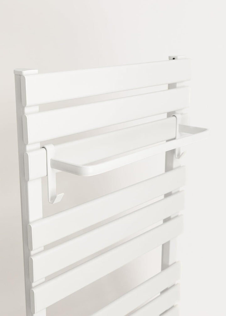 CREATE / WARM Towel 500W / Elektrischer Badheizkörper Weiss mit Regal 1 Stange / 96,9x55x5cm / Für B
