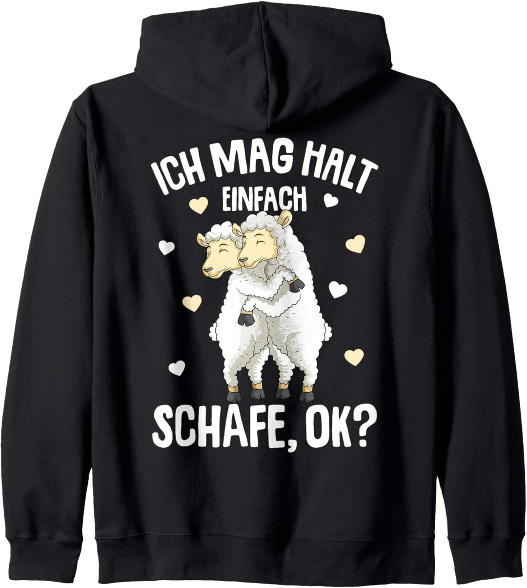 Ich mag halt Schafe Kinder Mädchen Damen Schaf Kapuzenjacke