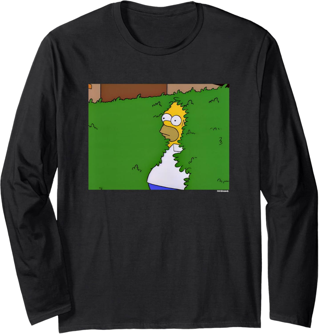 The Simpsons Homer Hedge Meme Langarmshirt