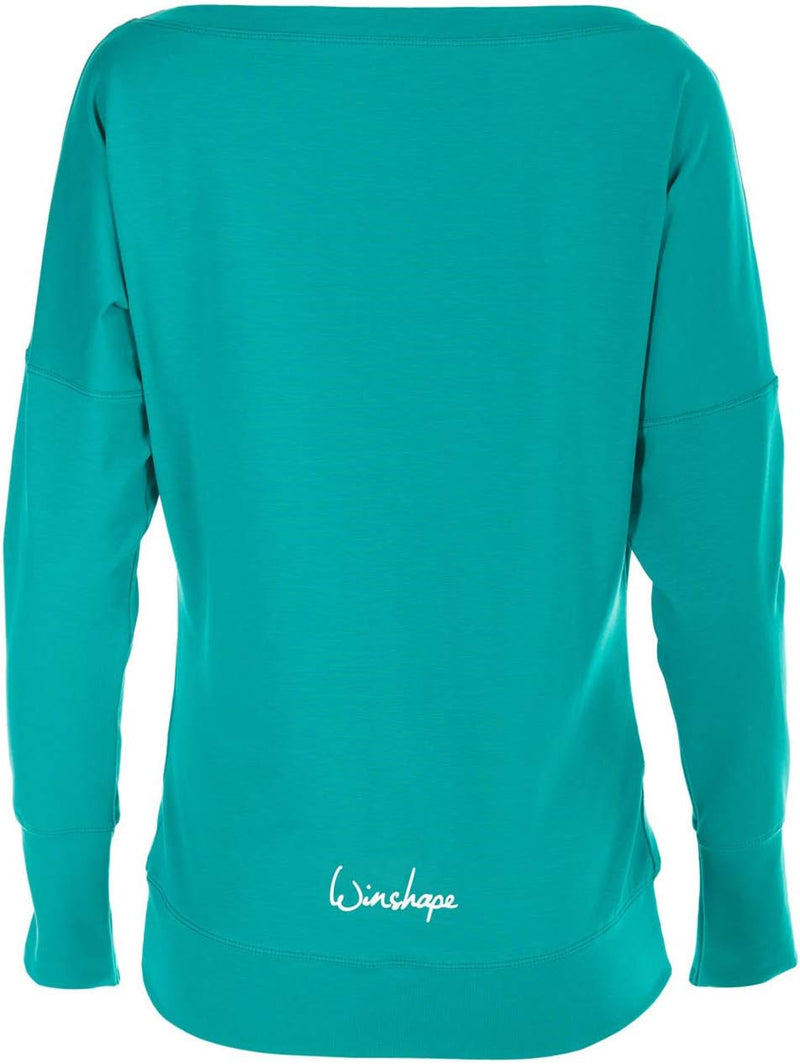 Winshape Damen Freizeit Sport Dance Fitness Longsleeve WS2 XS Ocean-green, XS Ocean-green