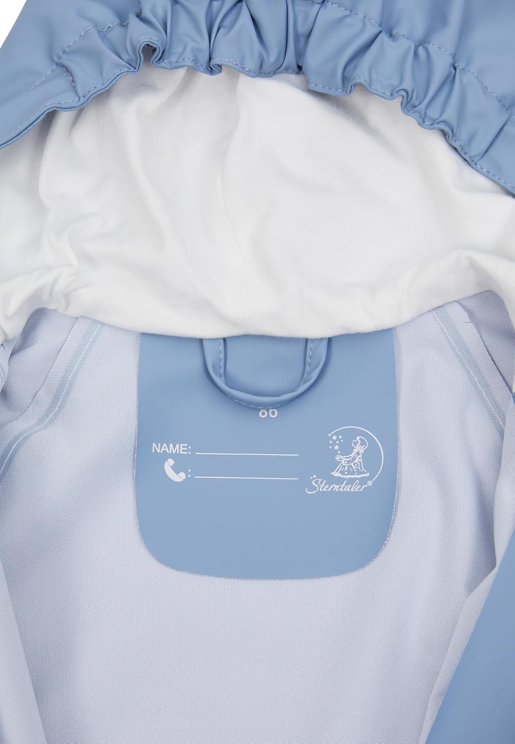 Sterntaler Unisex Baby Regenjacke Ungefüttert Uni 86 Blau, 86 Blau