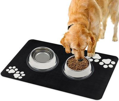 Napfunterlage Hund Katzen Futternapf Unterlage: 60 x 40 cm rutschfeste Hundenapf Unterlage Katzennap