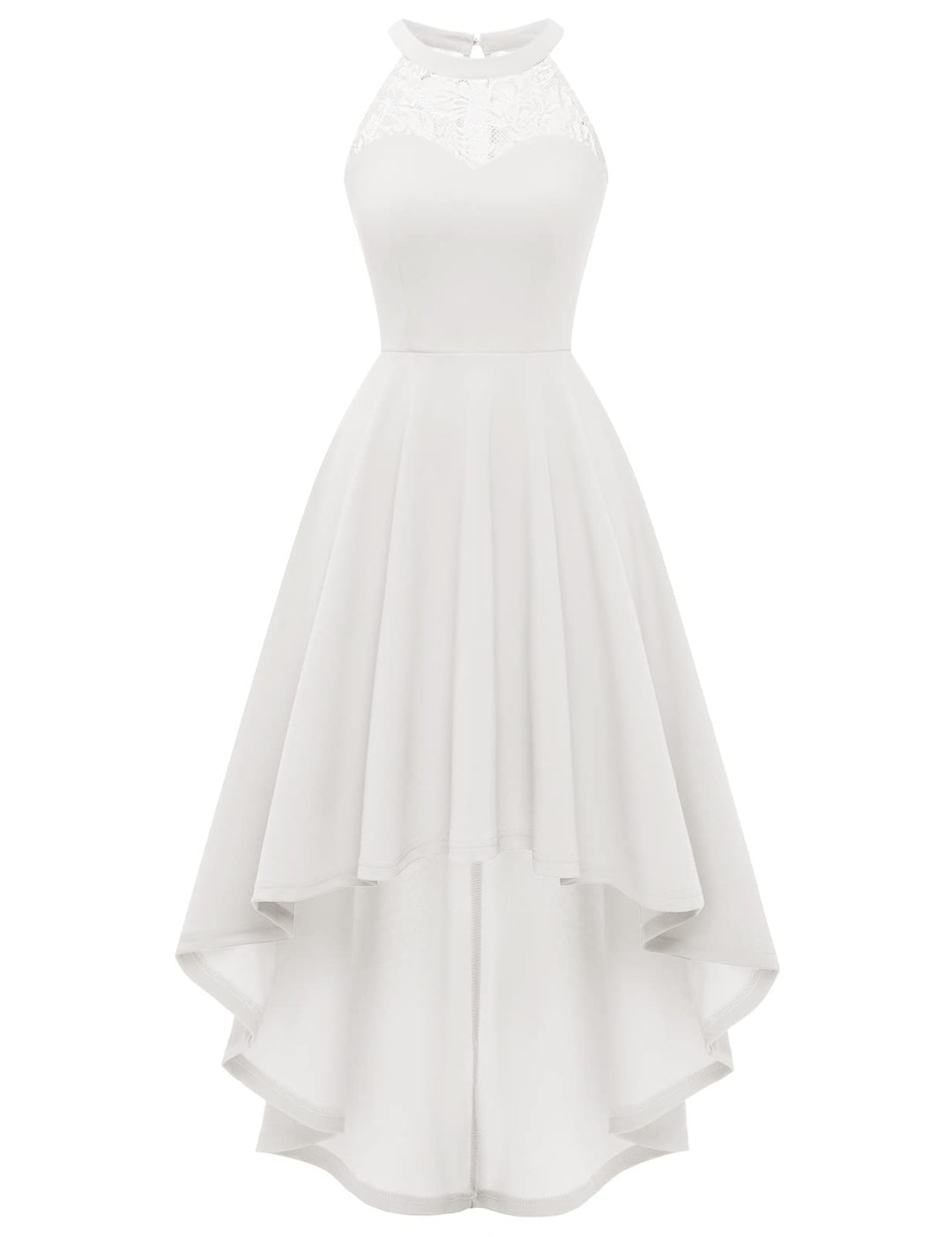 Bbonlinedress Abendkleider elegant für Hochzeit gast festliches Kleid Damen Neckholder Konfirmations