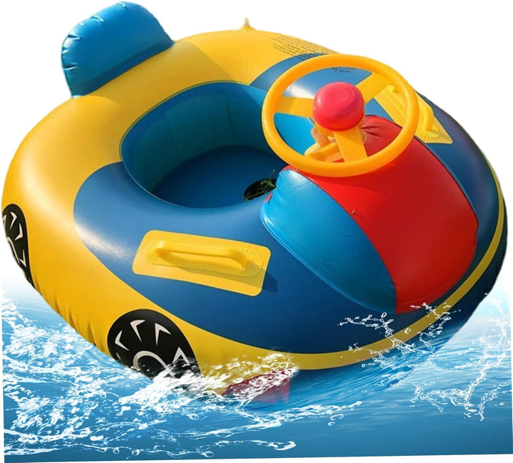 Baby aufblasbarer Pool Float Schwimmen Schwimmboot mit Lenkradhorn für Kinder Kleinkind aufblasbare