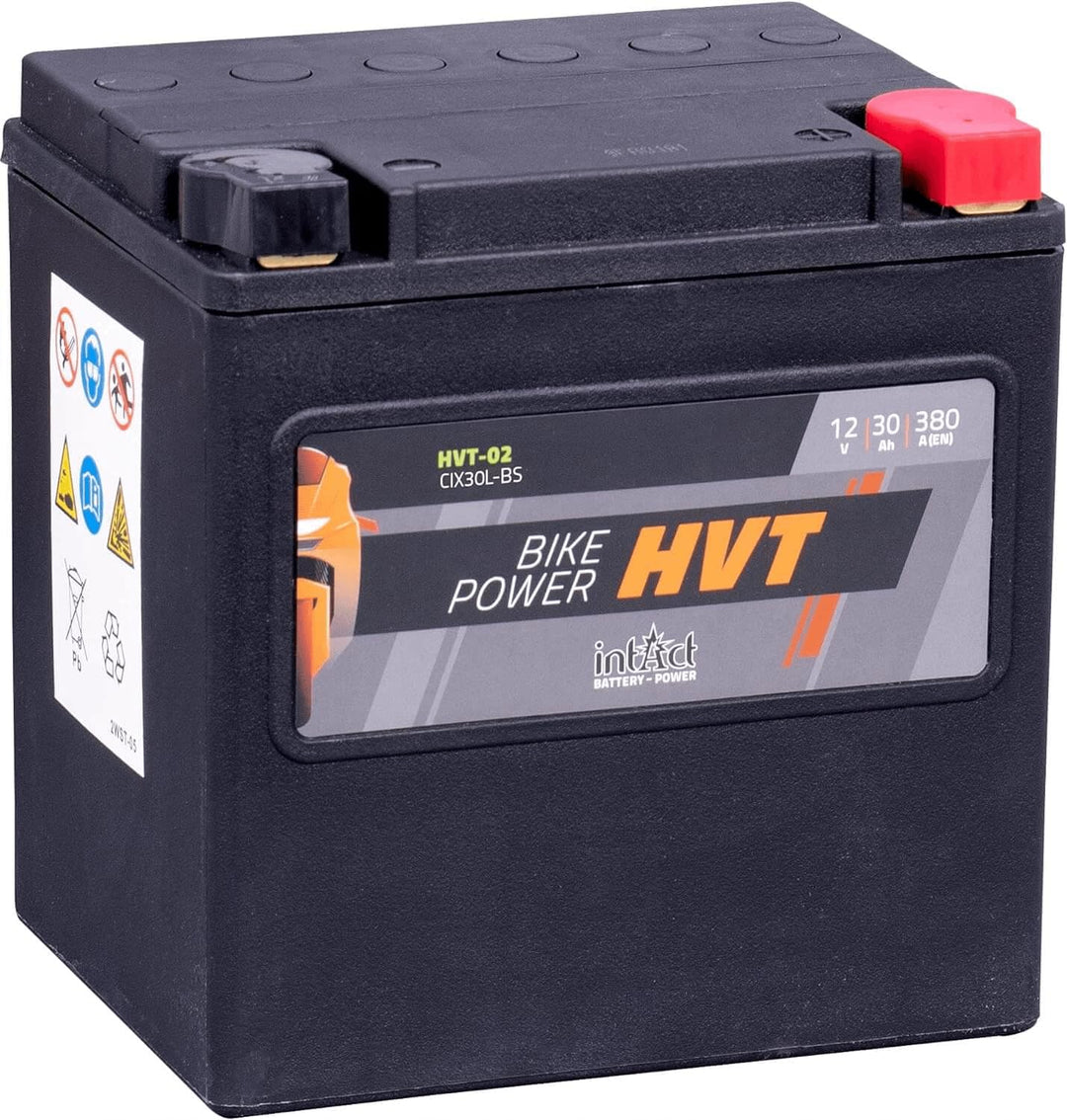 intAct - HVT MOTORRADBATTERIE | Batterie für Roller, Motorrad, Rasentraktor. Wartungsfreier & auslau