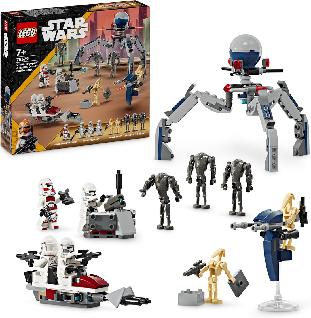 LEGO Star Wars R2-D2, Droide Steinen zum Sammeln, Bauen, Spielen und Ausstellen & Star Wars Clone Tr
