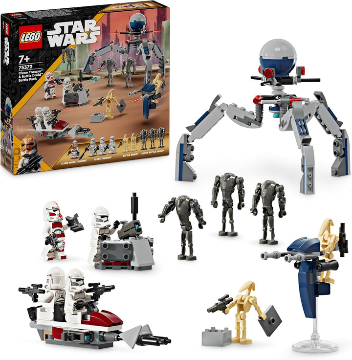 LEGO Star Wars R2-D2, Droide Steinen zum Sammeln, Bauen, Spielen und Ausstellen & Star Wars Clone Tr
