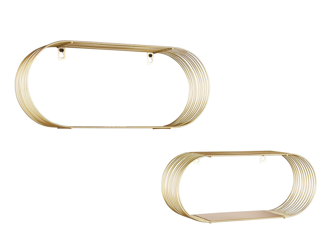 Mirrors & More 2er Regalset Joyce 82370179 Metall Schwarz