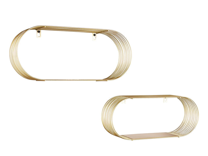 Mirrors & More 2er Regalset Joyce 82370179 Metall Schwarz