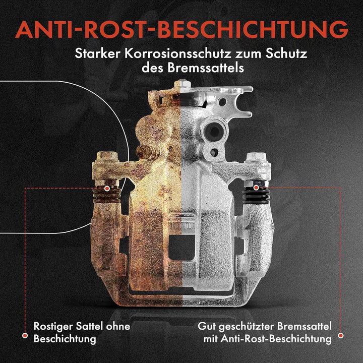 Frankberg 2x Bremssattel Bremszange Hinten Links Rechts Kompatibel mit 3 BM BN 1.5L 2.0L 2.2L 2013-2