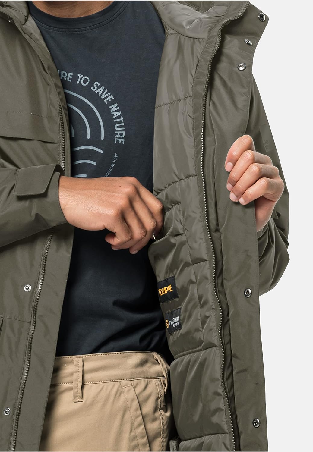 Jack Wolfskin Herren Winterlager Jacke (1er Pack) M Dusty Olive, M Dusty Olive