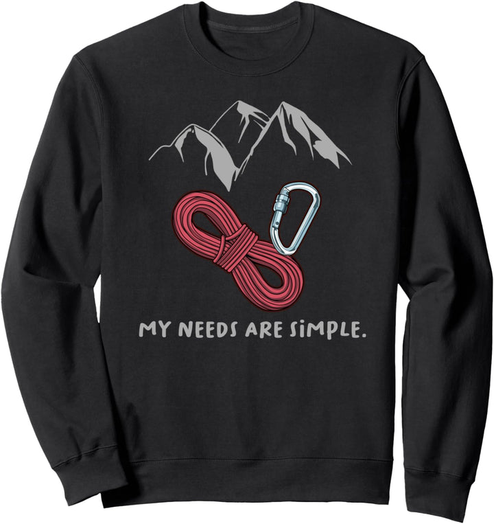 Braucht Klettergeschenke Sweatshirt