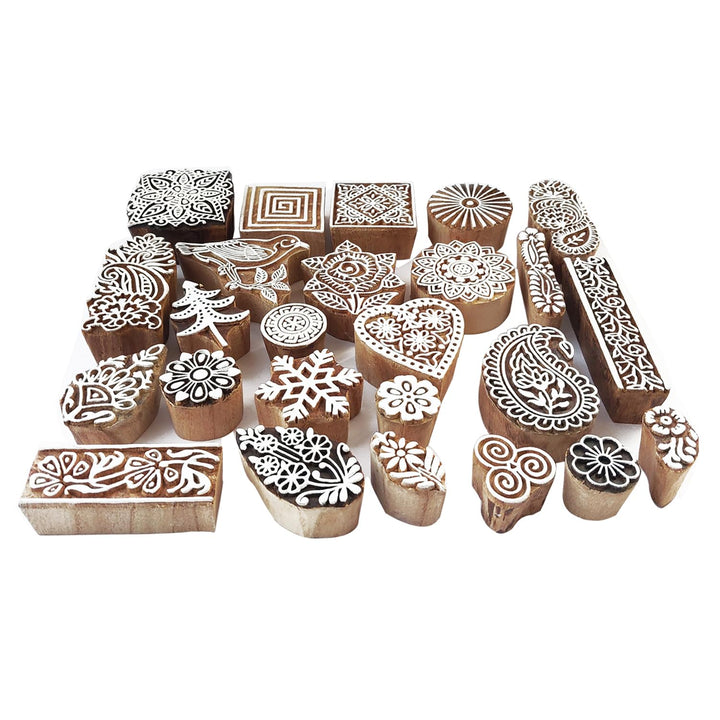 Royal kraft Sortiert Hölzern Block Drucken Stempel (Set von 25) Bulk01_25A 25 Pcs Bulk01_25a, 25 Pcs