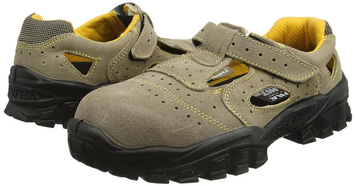 COFRA Sicherheitssandale New Brenta S1P SRC Gr.42, Arbeitsschuhe und Sicherheitsschuhe Veloursleder,