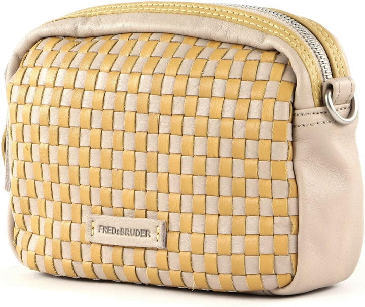 FREDsBRUDER Handtasche mit Webmuster mit Label-Applikationen