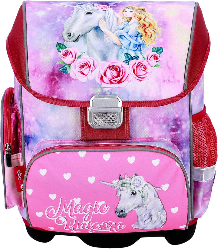 EINHORN SCHULRANZEN SET MÄDCHEN 1 KLASSE | SET 3 TEILIG FÜR GRUNDSCHULE | SUPER LEICHT | ERGONOMISCH