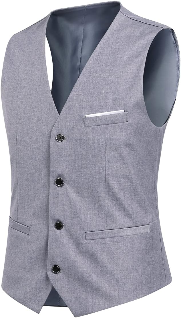 YOUTHUP Anzug Herren 3 Teilig Anzüge Slim Fit 2-Knopf Herrenanzug Modern Formell Sakko Weste Hose fü