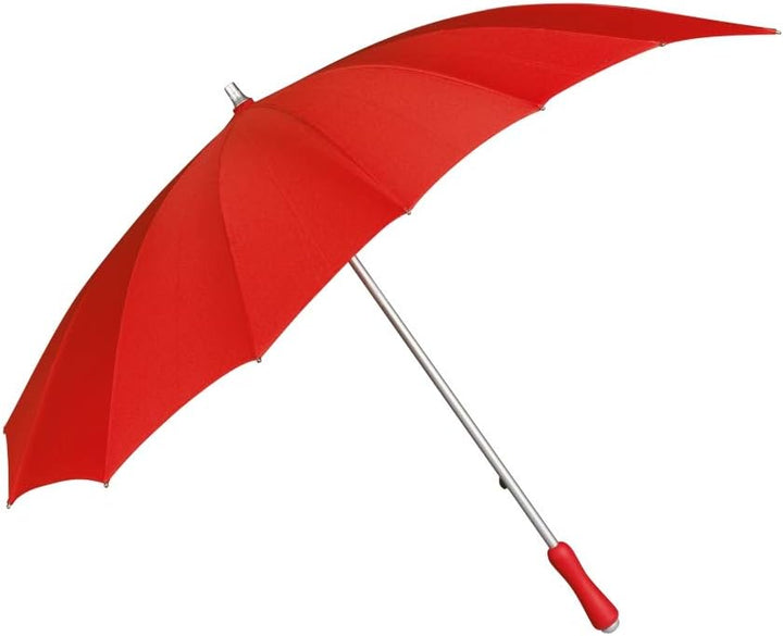 VON LILIENFELD Regenschirm Damen Sonnenschirm Brautschirm Hochzeitsschirm Herz rot