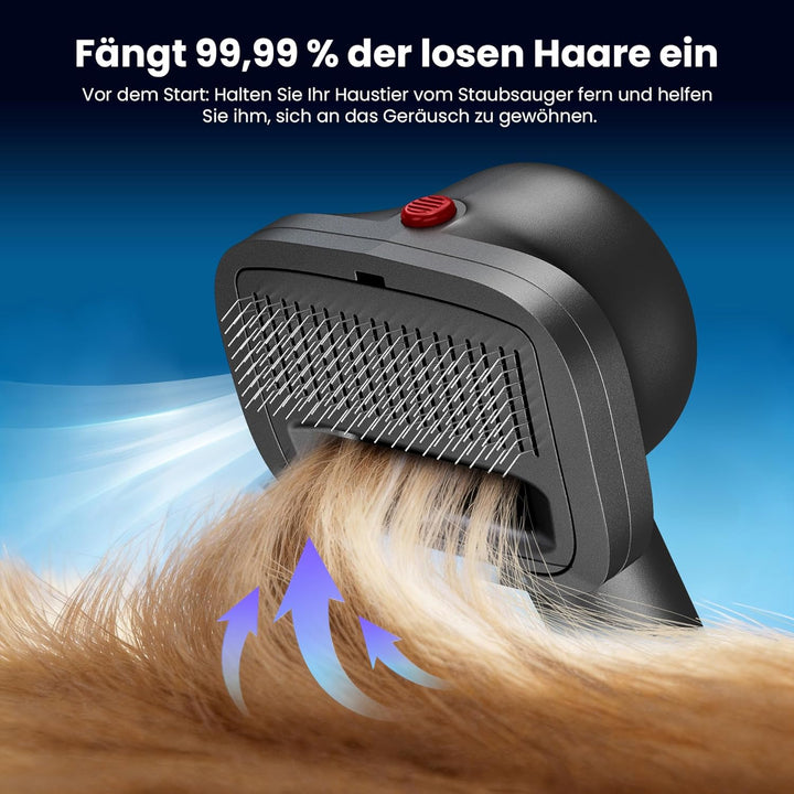 Akku Staubsauger 600W/58kPa/75Min, Staubsauger Kabellos mit Tierhaar-Entfilzer und Elektrorasierer,