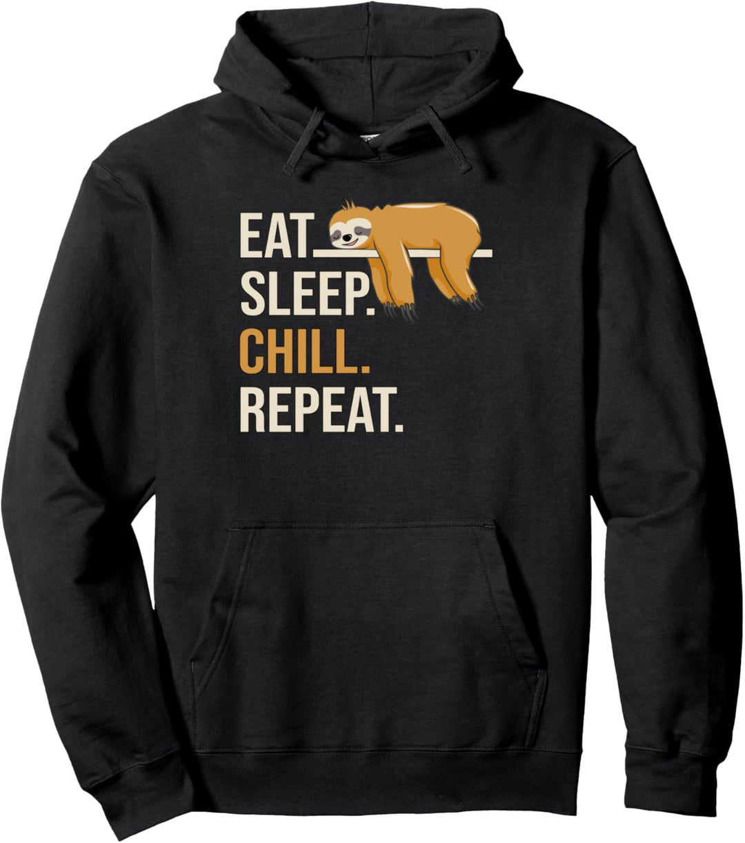 Chillen mit Faultier für Chiller Faulzenen Faul Pullover Hoodie