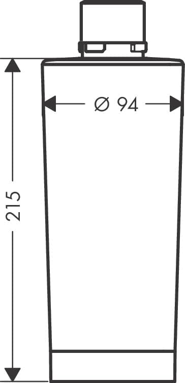 hansgrohe Filter Aktivkohle, Filterkartusche für Aqittura M91, Wasserfilter, Ersatzfilter, Filterkap